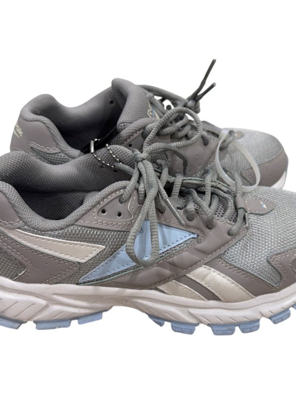 Reebok RB362 Womens Gray Blue Trail Running Shoes FuelFoam Size 7M